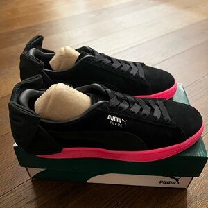 (WMNS) PUMA Suede Bow Block Casual 'Black Pink' 367453-02